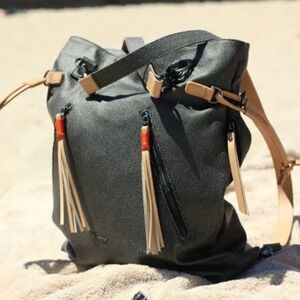 Sherpani Tempest Convertible Laptop Backpack Travel Tote Hand-Painted Canvas